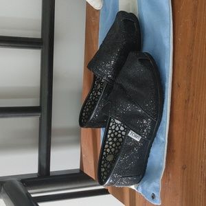 Sparkly Toms Slide-ons